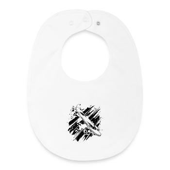 Skateboard - Baby Organic Bib - white - Front