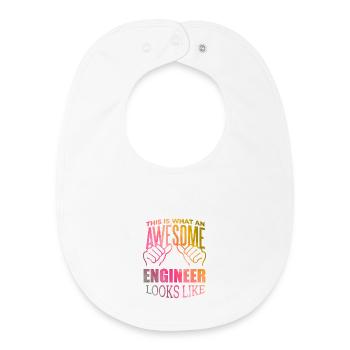 Engineering - Baby Organic Bib - white - Front