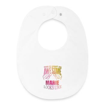 Marie - Baby Organic Lätzchen - Weiß - Vorne