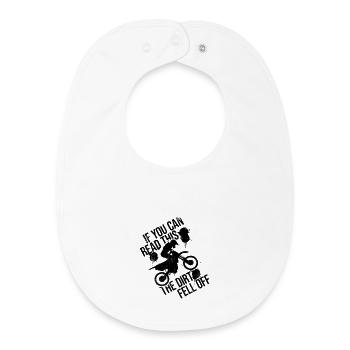 Motocross Joke - Baby Organic Bib - white - Front