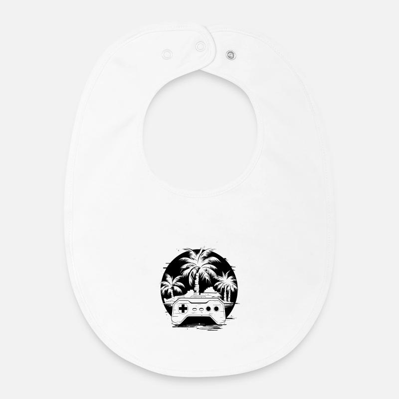 Jeu - Bavoir bébé bio - blanc