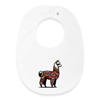 Alpaca - Baby Organic Bib - white - Front