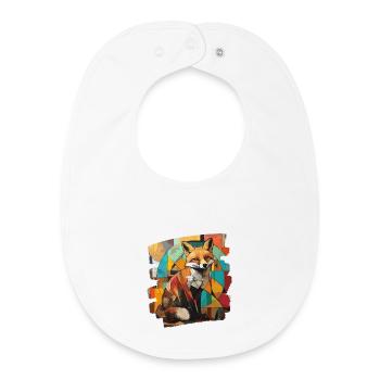 Fox - Baby Organic Bib - white - Front