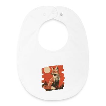 Fox - Baby Organic Bib - white - Front