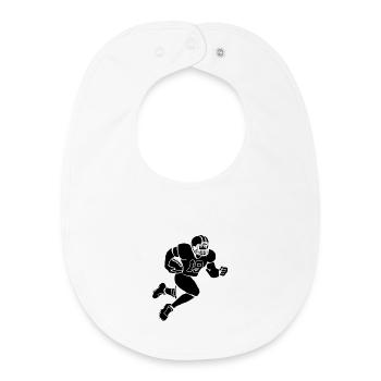 Football player - Baby Organic Bib - white - Front
