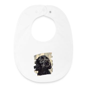 Cocker Spaniel - Bavoir bébé bio - blanc - Devant