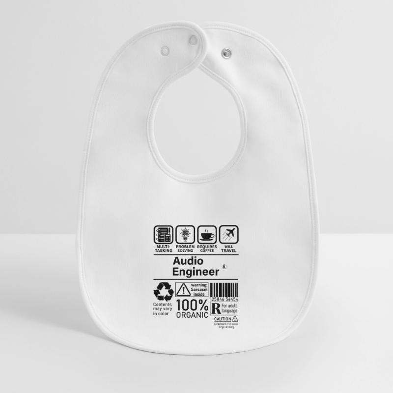 Audio Engineer multi tasking problem solving Baby Organic Lätzchen