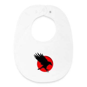 Corbeau magique - Bavoir bébé bio - blanc - Devant