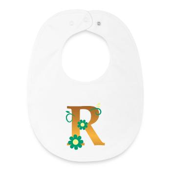R - Baby Organic Bib - white - Front