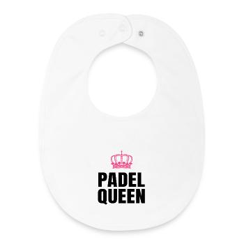 Padel Queen - Baby Organic Bib - white - Front