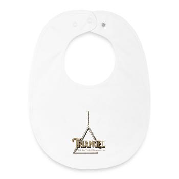 Triangel - Auf das Timing kommt es an Percussion - Baby Organic Lätzchen - Weiß - Vorne