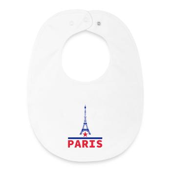 Paris Football - Passion for the Capital - Baby Organic Bib - white - Front