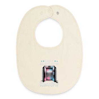 Elevator toddler & kids - Baby Organic Bib - soft Ecru - Front