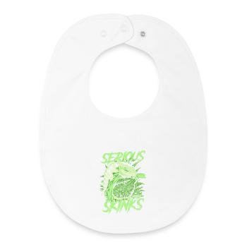 Serious About Blue Tongue Skinks Reptile Keeper - Baby Organic Bib - white - Front