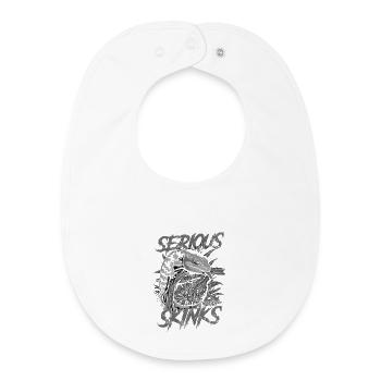 Serious About Blue Tongue Skinks Reptile Keeper - Baby Organic Bib - white - Front
