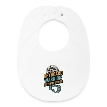 Screenwriter Keyboard Warrior Screenplay Writing - Baby Organic Bib - white - Front