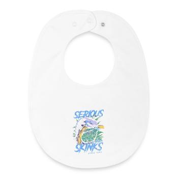 Serious About Blue Tongue Skinks Since 1950 - Baby Organic Bib - white - Front