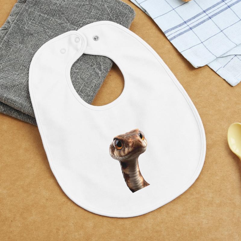 snake, python, cobra, rattlesnake, snakes Baby Organic Bib