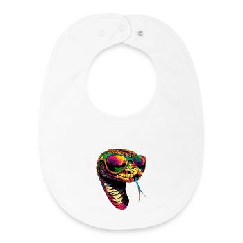 snake, python, cobra, rattlesnake, snakes - Baby Organic Bib - white - Front