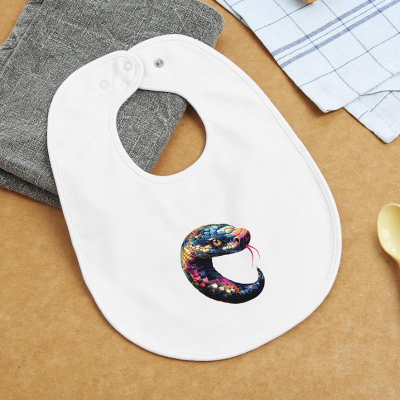 snake, python, cobra, rattlesnake, snakes Baby Organic Bib