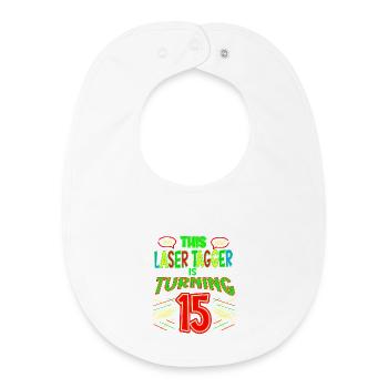 This Laser Tagger Is Turning 15 Years Old Laser - Baby Organic Lätzchen - Weiß - Vorne