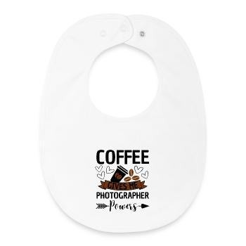 Coffee Photographer Quote - Baby Organic Lätzchen - Weiß - Vorne