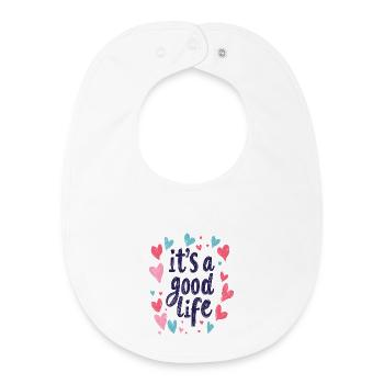 it's a good life - Baby Organic Lätzchen - Weiß - Vorne