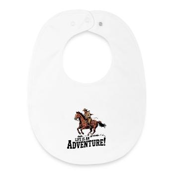 Rider Quest Adventure - Baby Organic Bib - white - Front