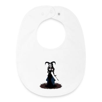 Banshee Vampire Woman - Baby Organic Bib - white - Front