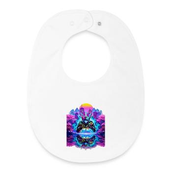 Gaming King Controller with Mirroring - Baby Organic Bib - white - Front