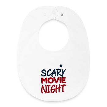 Horror Movie Night - Baby Organic Bib - white - Front