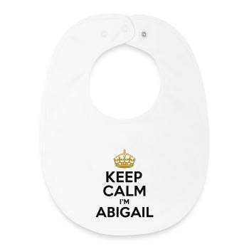 Keep Calm i-m Abigail - Baby Organic Lätzchen - Weiß - Vorne