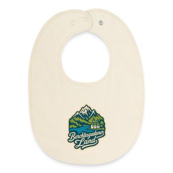 Berchtesgadener Land - Baby Organic Bib - soft Ecru - Front