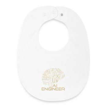 AI Engineer – Artificial Intelligence & Technology - Baby Organic Bib - white - Front