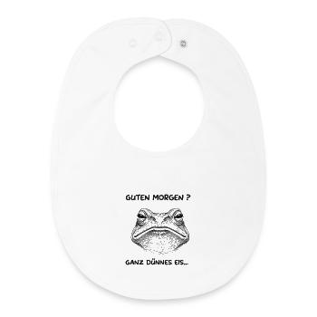 dünnes eis - Baby Organic Bib - white - Front