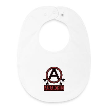 Anarchie – Punk – Revolution - Baby Organic Lätzchen - Weiß - Vorne