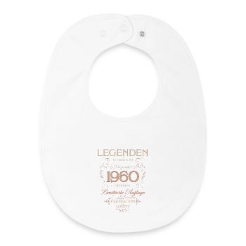 65e anniversaire Légende Décembre 1960 - Bavoir bébé bio - blanc - Devant