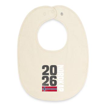 Norway North Cape 2026 - Baby Organic Bib - soft Ecru - Front