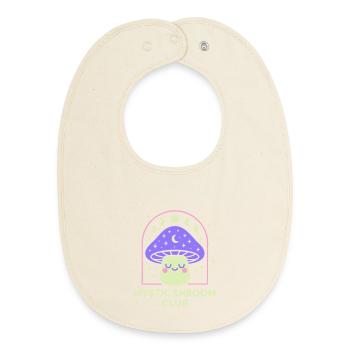 Mystische Hände-Linienkunst - Baby Organic Lätzchen - Natur - Vorne