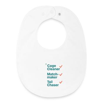 Adoption Day Pet Rescue Shelter - Baby Organic Bib - white - Front