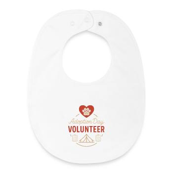 Adoption Day Pet Rescue Shelter - Baby Organic Bib - white - Front