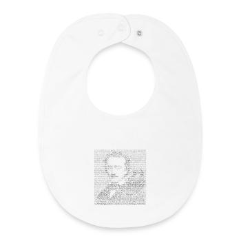 Edgar Allan Poe Raven Livre Gothique Cadeau - Bavoir bébé bio - blanc - Devant