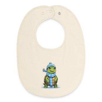 Winterschal Schildkröte - Baby Organic Lätzchen - Natur - Vorne
