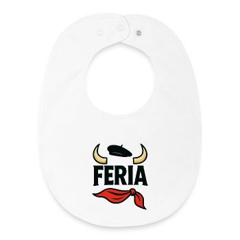 Féria - Pays Basque - Bavoir bébé bio - blanc - Devant
