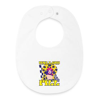 Vivid Pop Art Neon Fashion Queen - Baby Organic Lätzchen - Weiß - Vorne