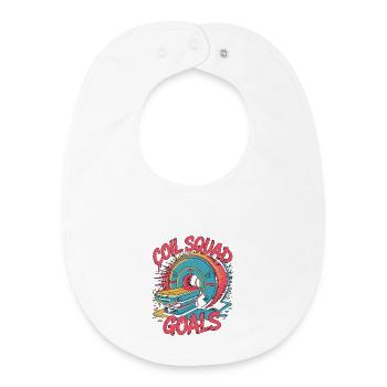 MRI Tech Coil Squad Goals Radiologist Rad Tech - Baby Organic Bib - white - Front