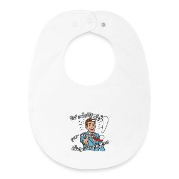I don't want to stand you any longer - Baby Organic Bib - white - Front