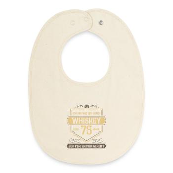 75. Geburtstag 75 Jahre alt Spruch Geschenk - Baby Organic Lätzchen - Natur - Vorne
