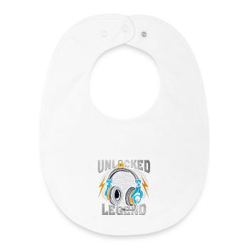 Level 9 Unlocked Headphones - Baby Organic Lätzchen - Weiß - Vorne