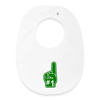 Fan Sport USA - Bavoir bébé bio - blanc - Devant
